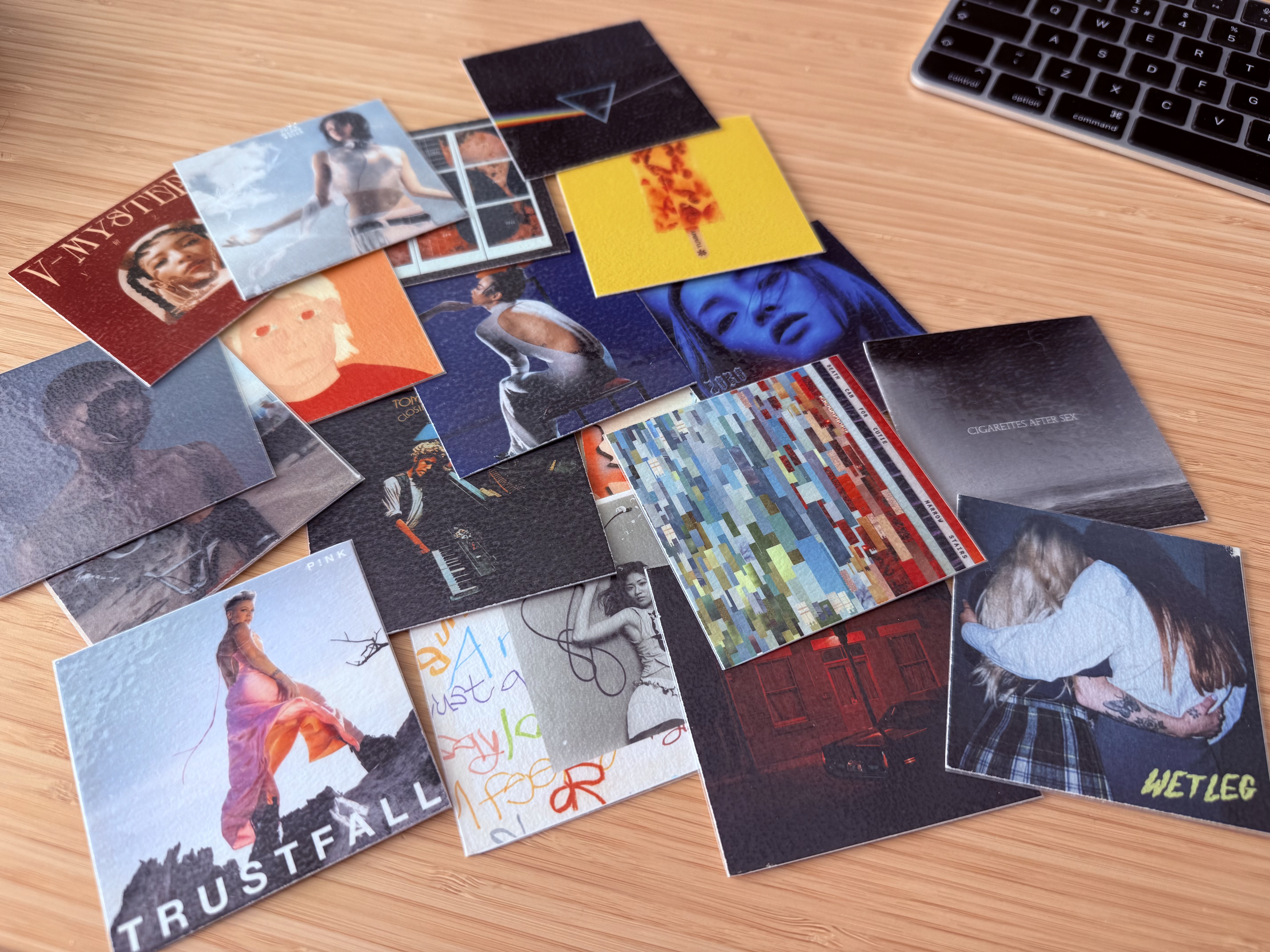 A collection of Oscar's RFID album covers