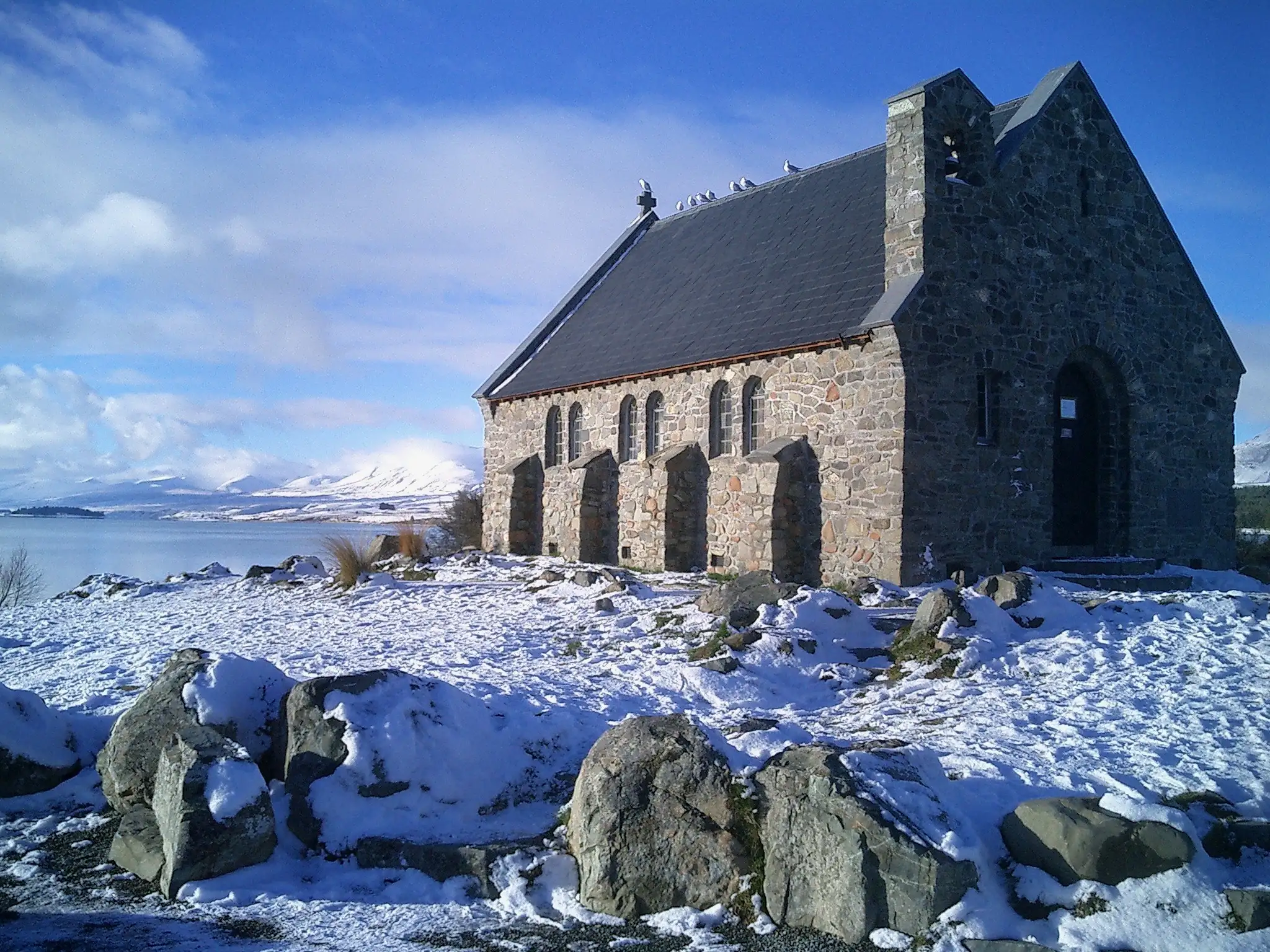 A photo of the Church of the Good Shepherd, Lake Tekapo, New Zealand