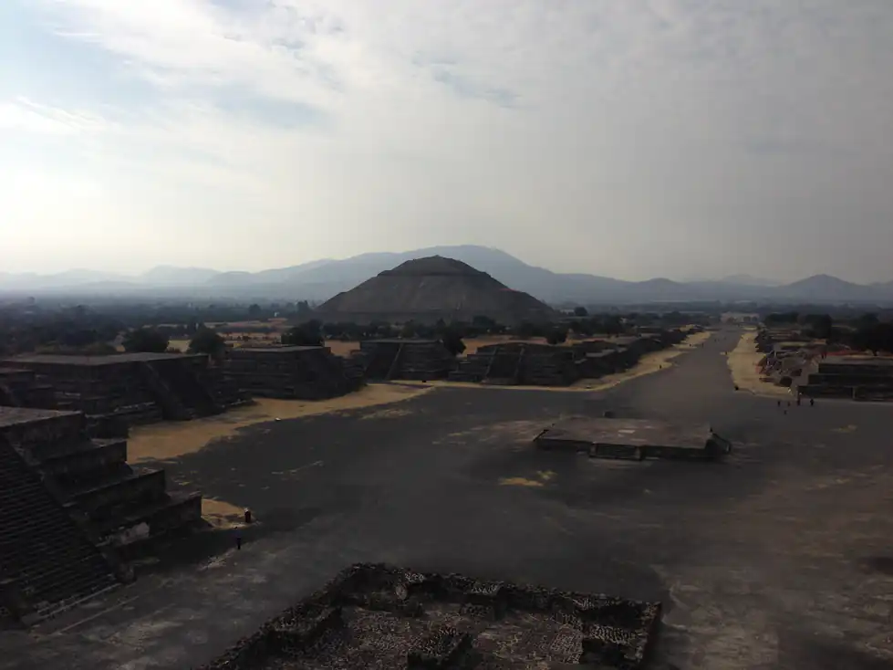A photo from the Pyramid of the Sun in Mexico