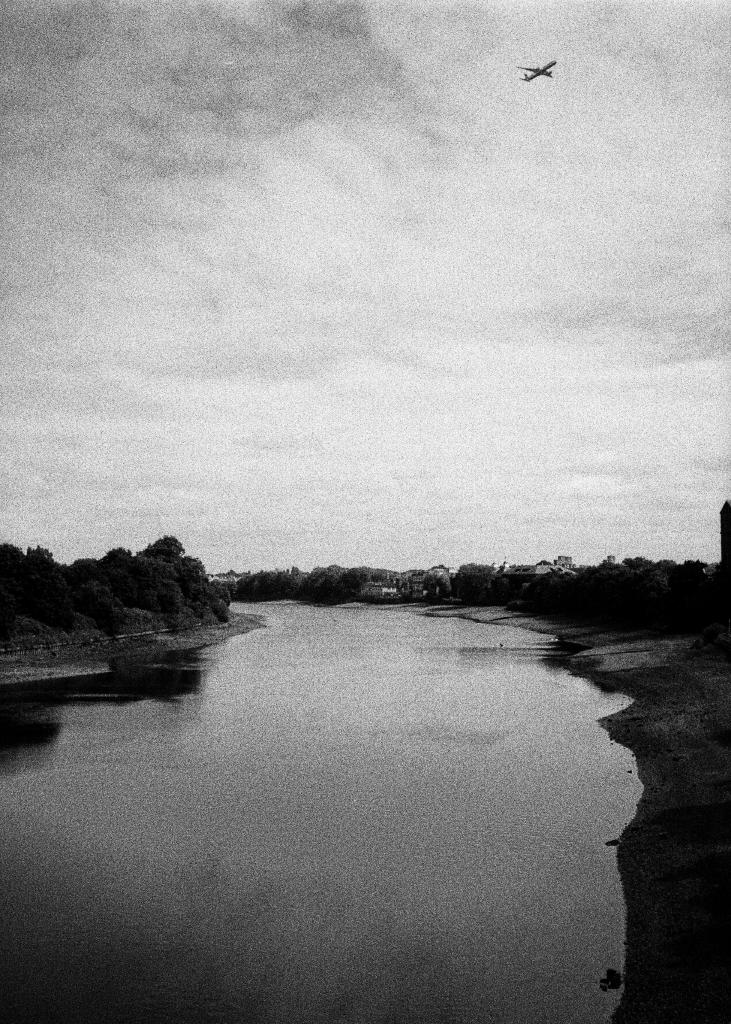 A view of the River Thames in London looking West from Chiswick Bridge.