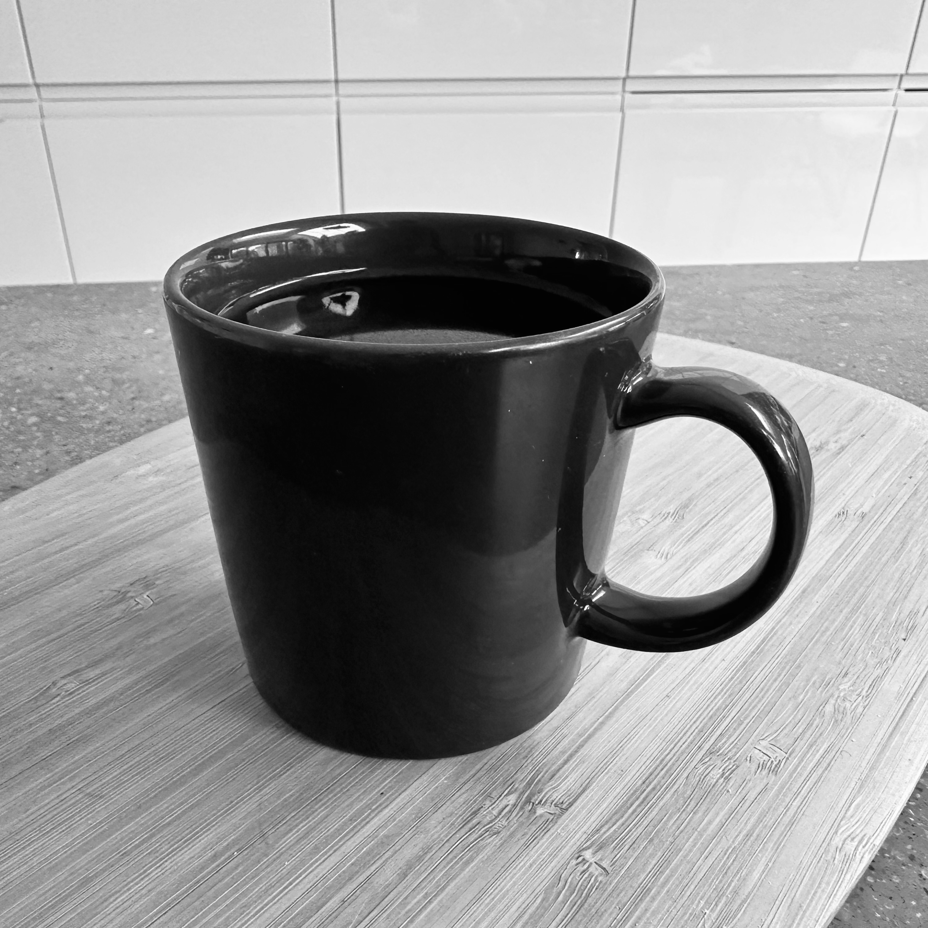 Mug of black coffee