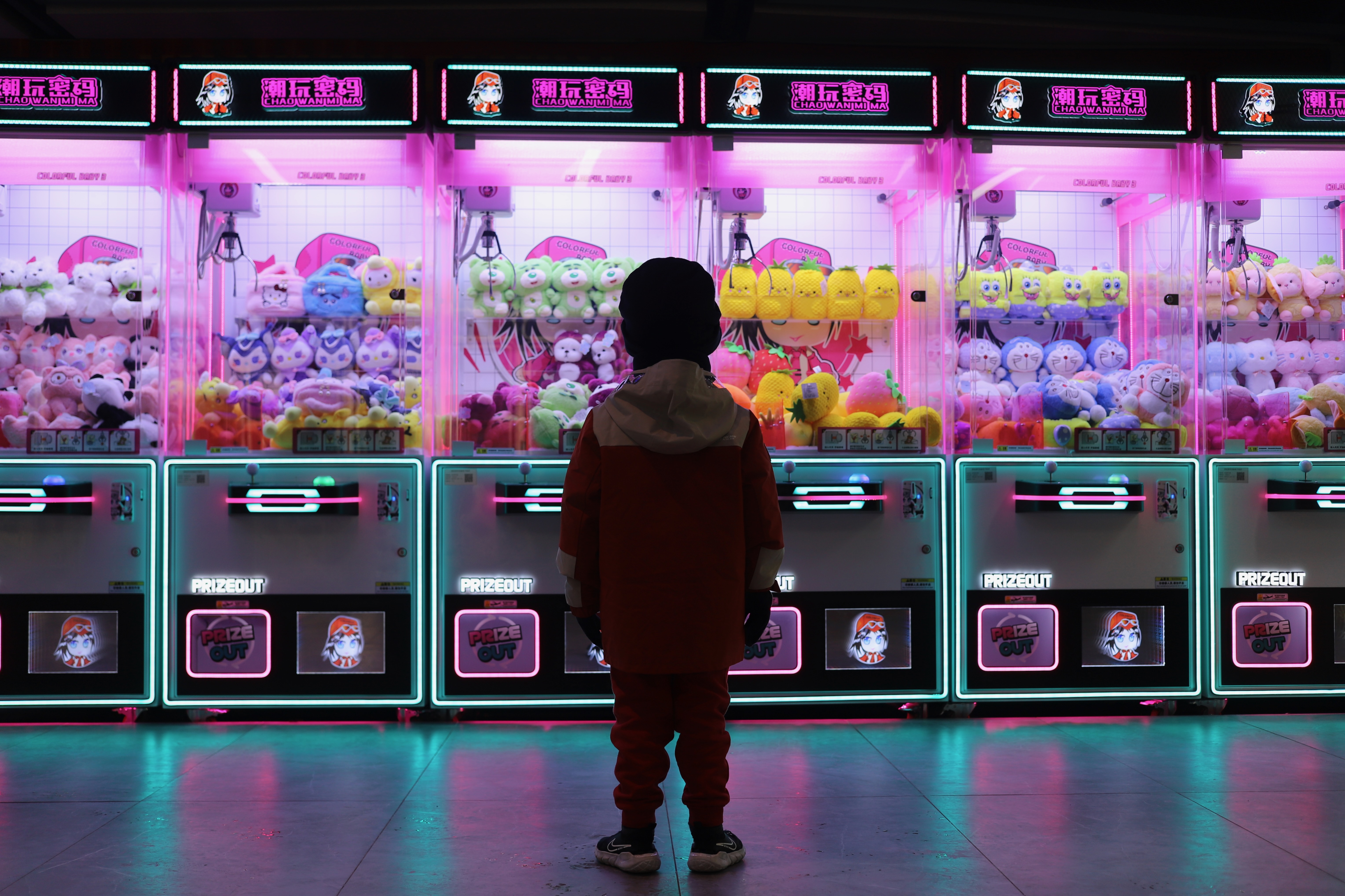 The shopping mall was empty. On a Saturday I&rsquo;d expect crowds of people sheltering from the cold outside. But there was no one here. The neon lights in this empty arcade had my son dancing around the floor until he realised we were watching him.